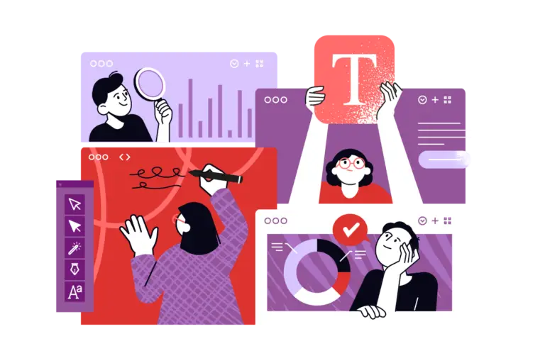 a group of people holding a pen and writing